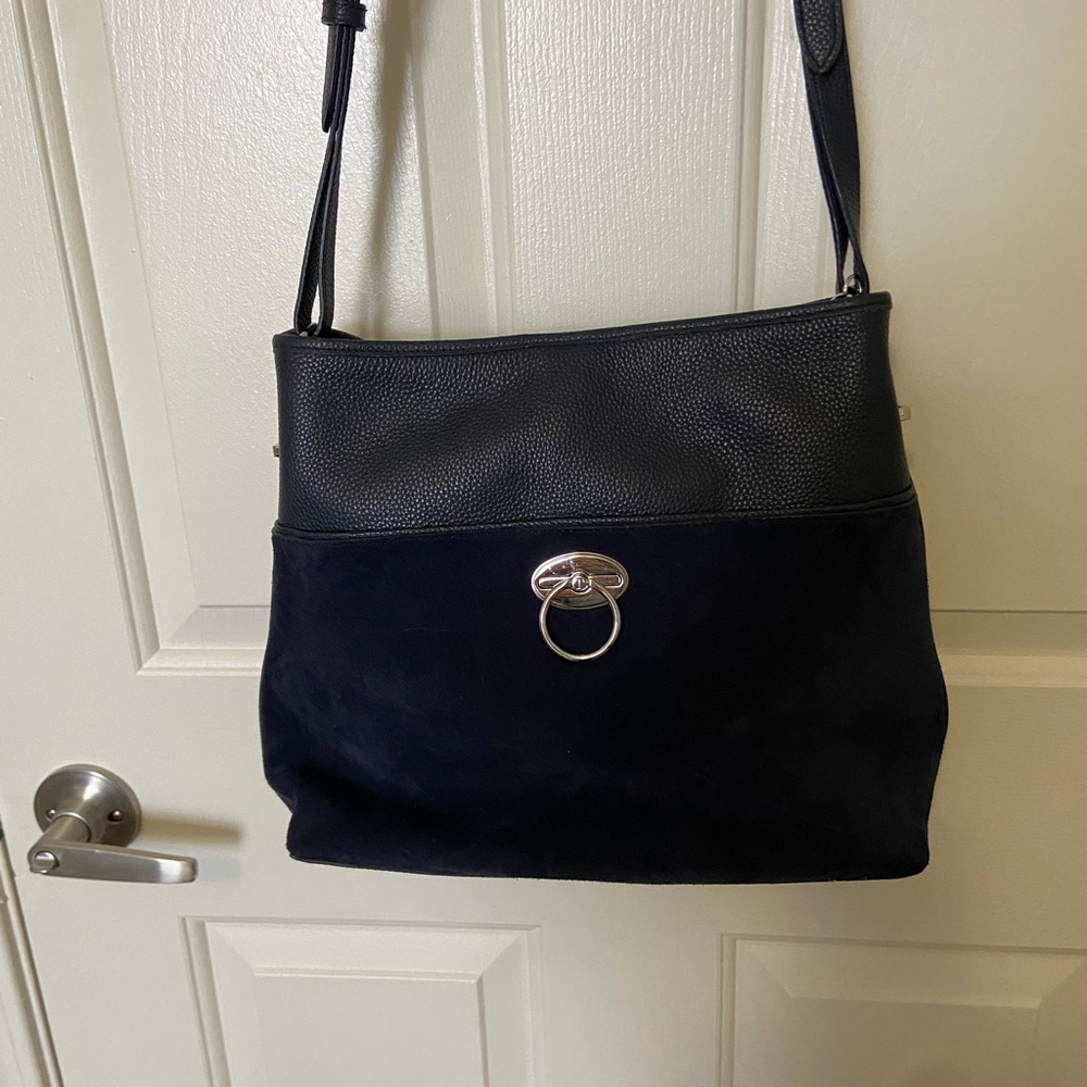Talbots Navy Shoulder Bag